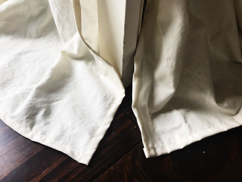 Porcelain Farmhouse Mini Crib Skirt handmade heirloom nursery - High Cotton Textile