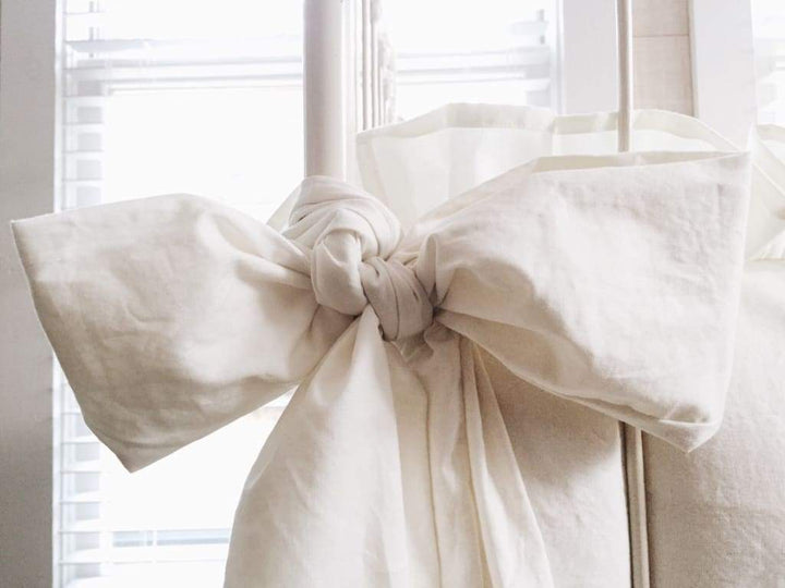 Porcelain Large Crib Bow handmade heirloom nursery - High Cotton Textile