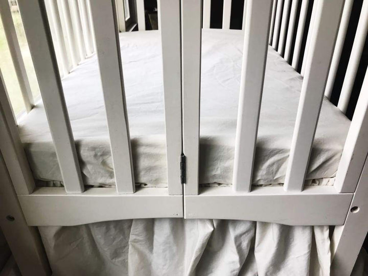 Porcelain Mini Crib Sheet handmade heirloom nursery - High Cotton Textile