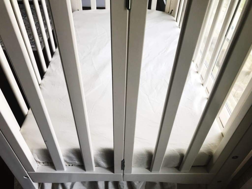 Porcelain Mini Crib Sheet handmade heirloom nursery - High Cotton Textile