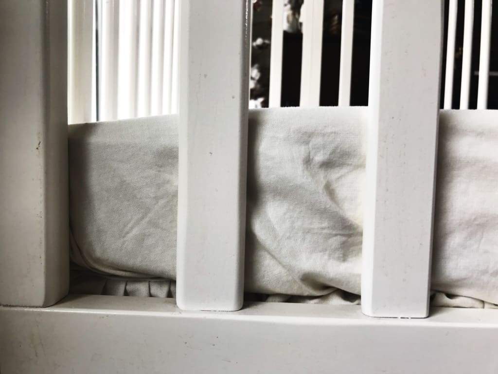 Porcelain Mini Crib Sheet handmade heirloom nursery - High Cotton Textile