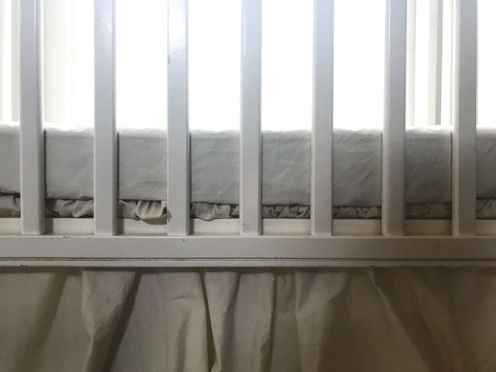 Porcelain Mini Crib Sheet handmade heirloom nursery - High Cotton Textile