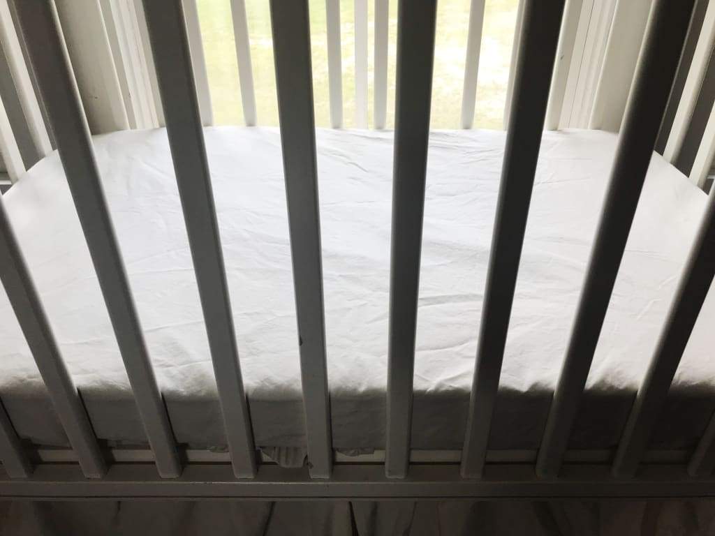 Porcelain Mini Crib Sheet handmade heirloom nursery - High Cotton Textile