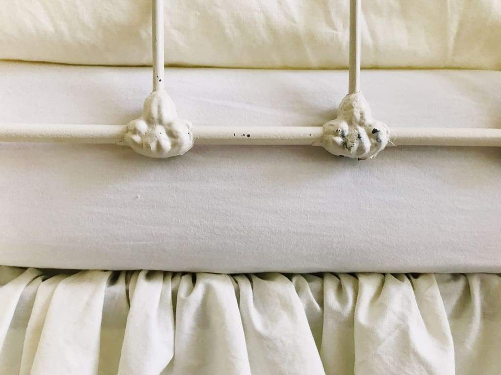 Porcelain | Ruffled Crib Bedding Set and Large Crib Bows