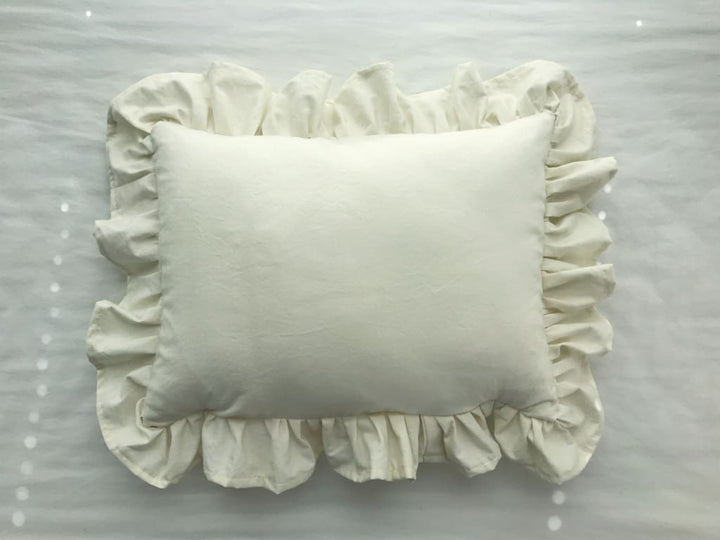 Porcelain | Ruffled Crib Pillow