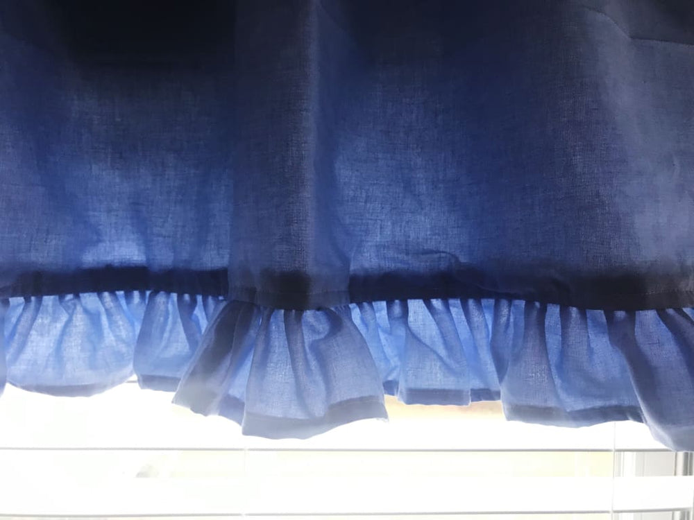 Ruffled Valance handmade heirloom nursery - High Cotton Textile