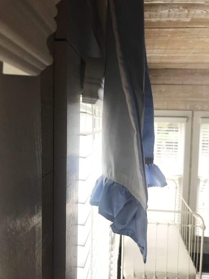 Ruffled Valance handmade heirloom nursery - High Cotton Textile