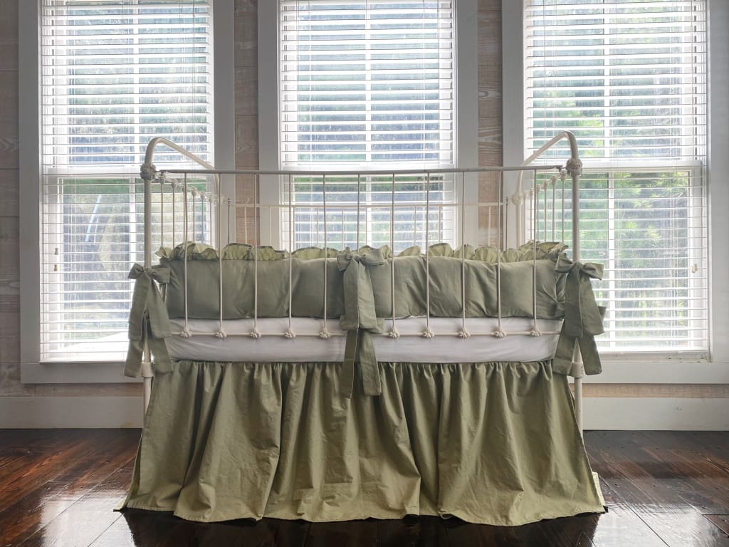 Sage Green Crib Bedding Set