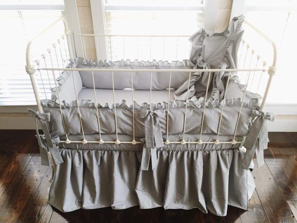 Silver | Farmhouse Crib Bedding Set