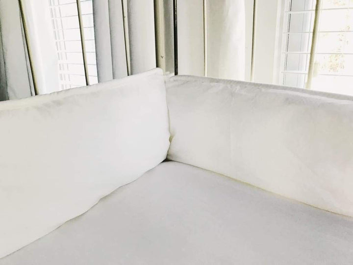 White | Farmhouse Tailored Crib Bedding Set