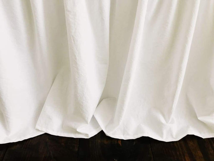 White | Farmhouse Basic Crib Skirt