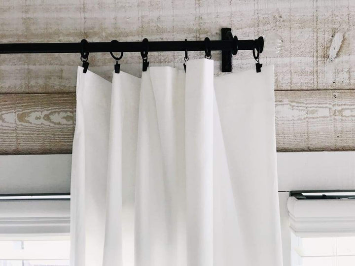White Farmhouse Curtains handmade heirloom nursery - High Cotton Textile