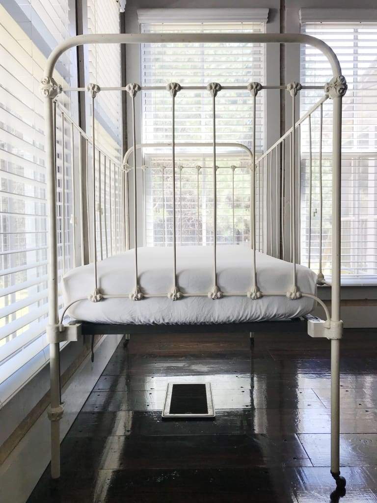 White Fitted Crib Sheet handmade heirloom nursery - High Cotton Textile