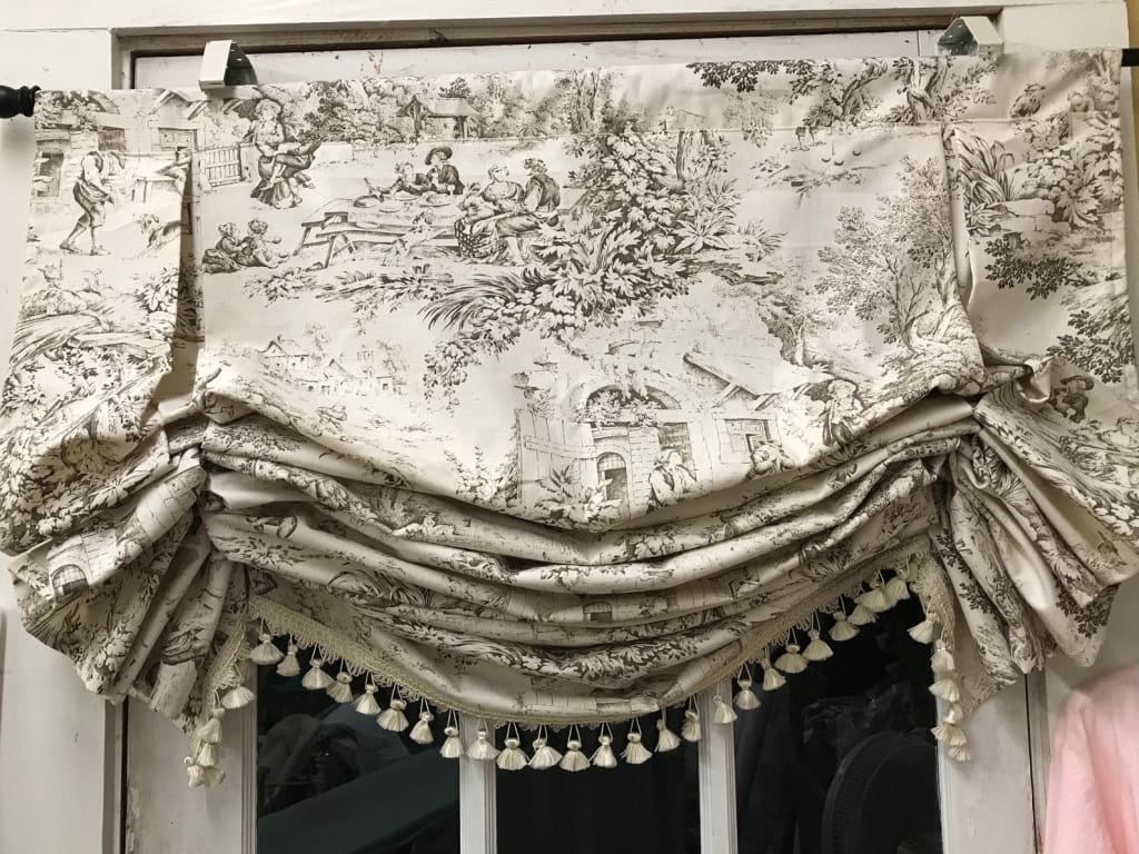 Wide Window London Shade handmade heirloom nursery - High Cotton Textile