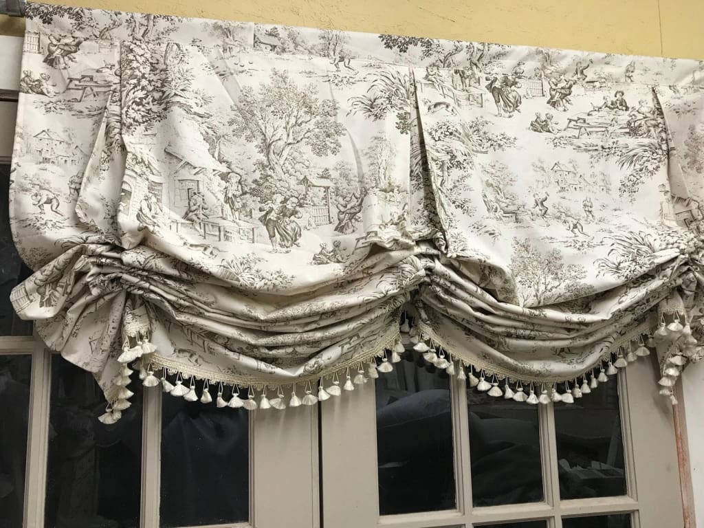 Wide Window London Shade handmade heirloom nursery - High Cotton Textile