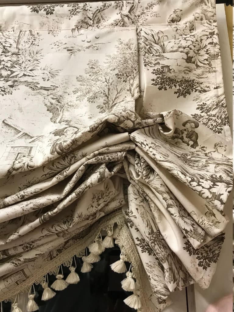 Wide Window London Shade handmade heirloom nursery - High Cotton Textile