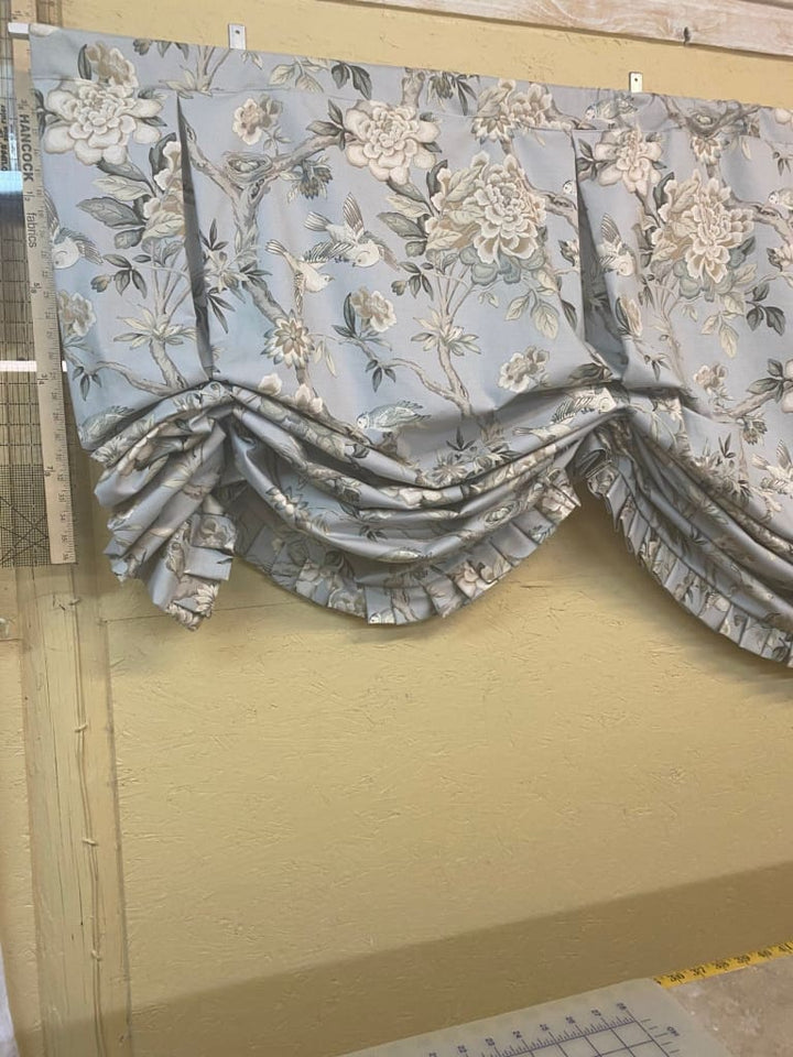 Wide Window London Shade handmade heirloom nursery - High Cotton Textile