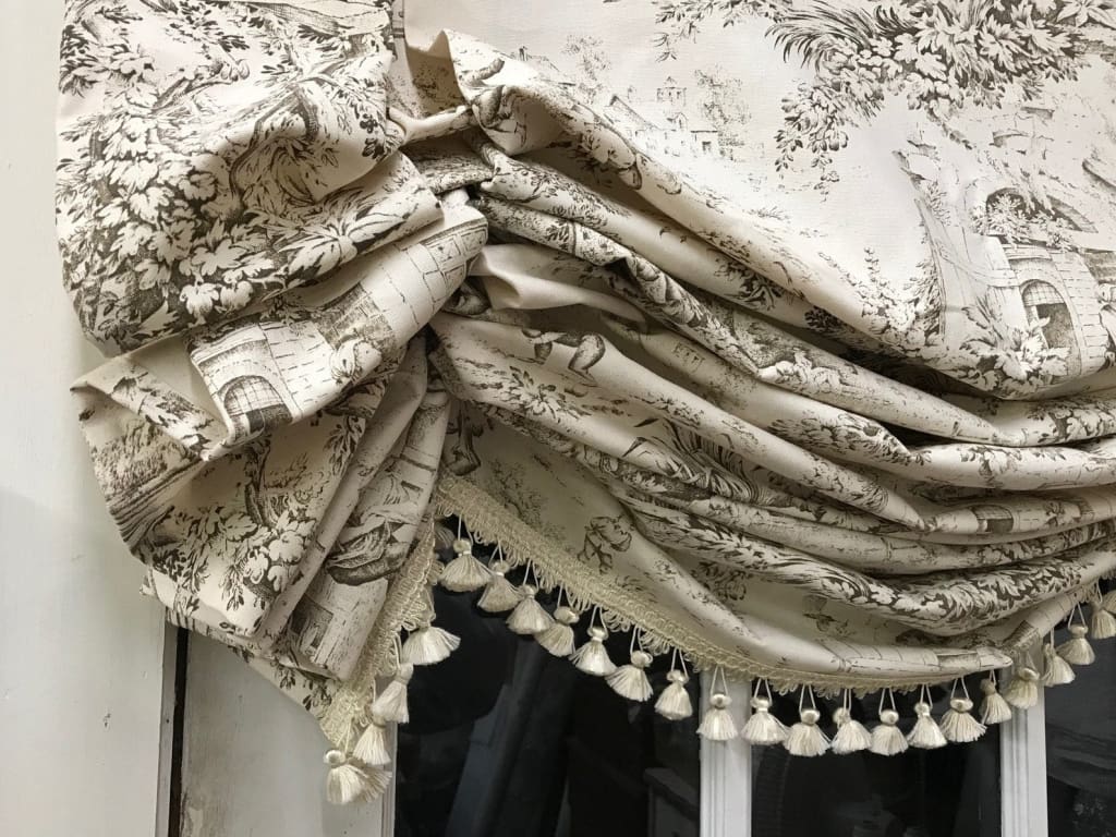 Wide Window London Shade handmade heirloom nursery - High Cotton Textile