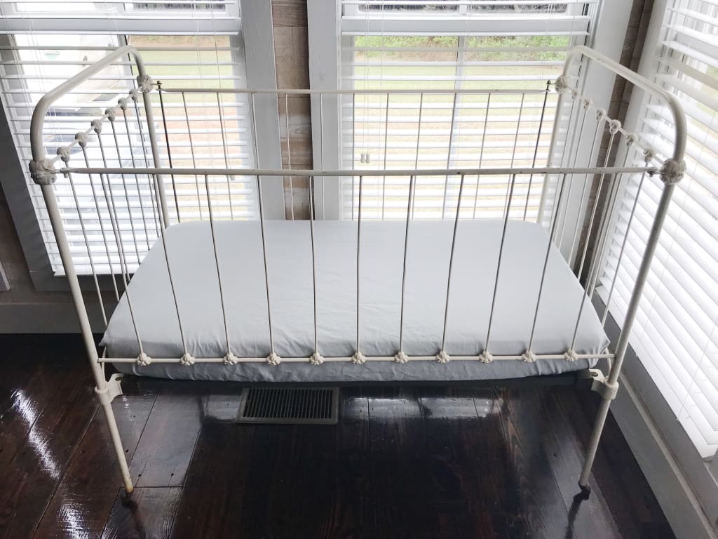 Zen Grey Fitted Crib Sheet handmade heirloom nursery - High Cotton Textile